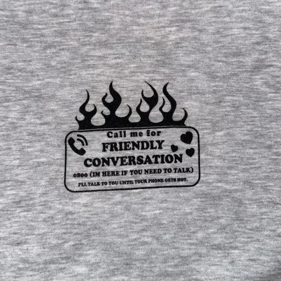 New Girl Order Gray Graphic Hoodie Size 20 / XXL - Picture 3 of 8